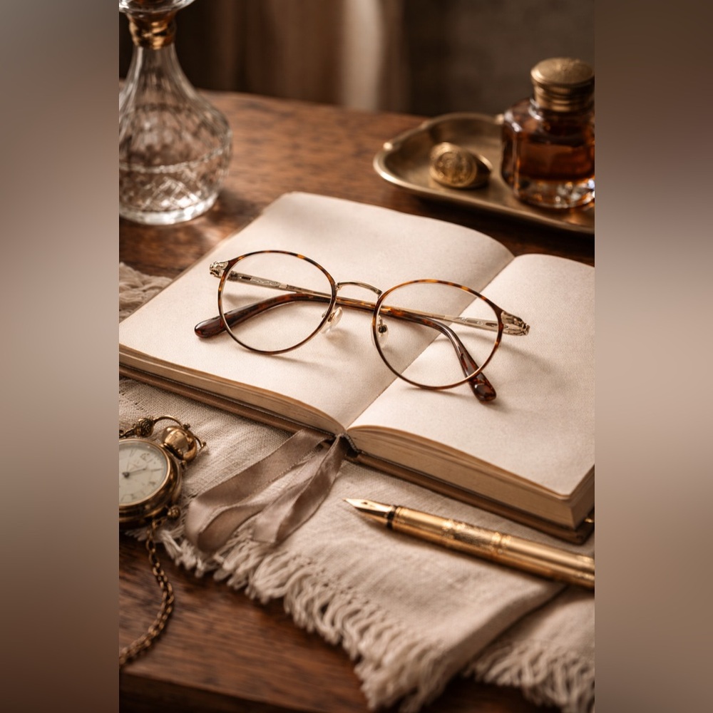 Tura Vintage Round Frames MOD 247 Gold Tortoise - Picture 3 of 11